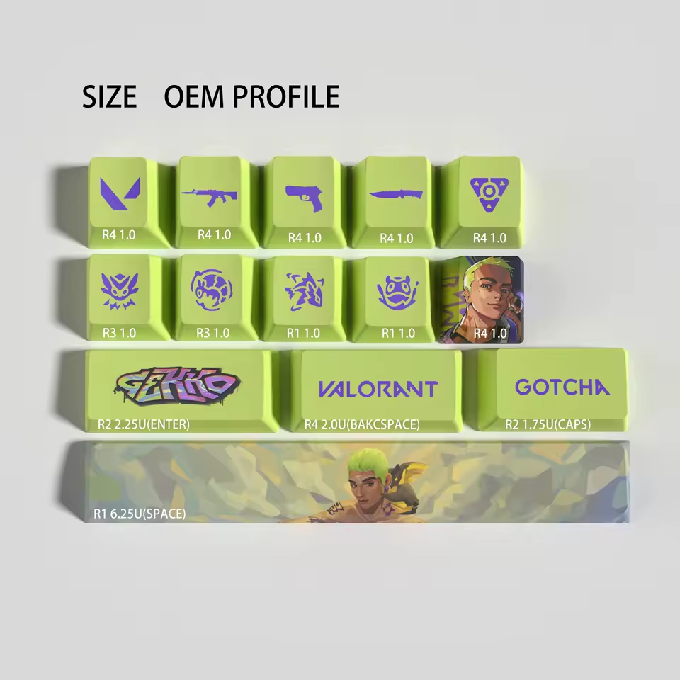 Gekko 14 Custom OEM Keycaps