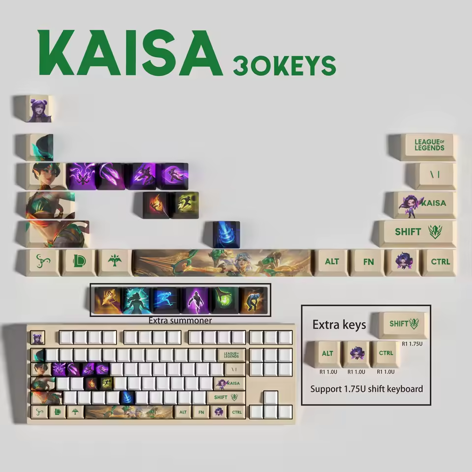 Kai'Sa 30 Custom OEM Keycaps