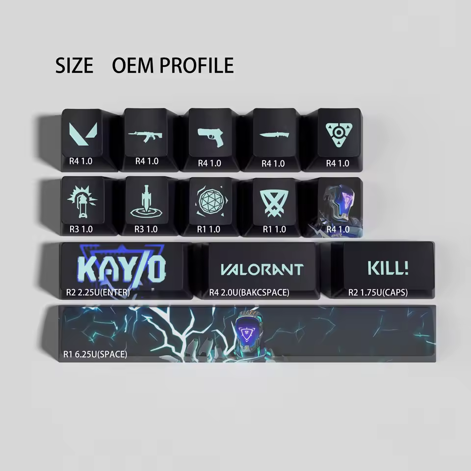 Kay-O 14 Custom OEM Keycaps