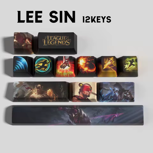 Lee Sin 12 Custom OEM Keycaps