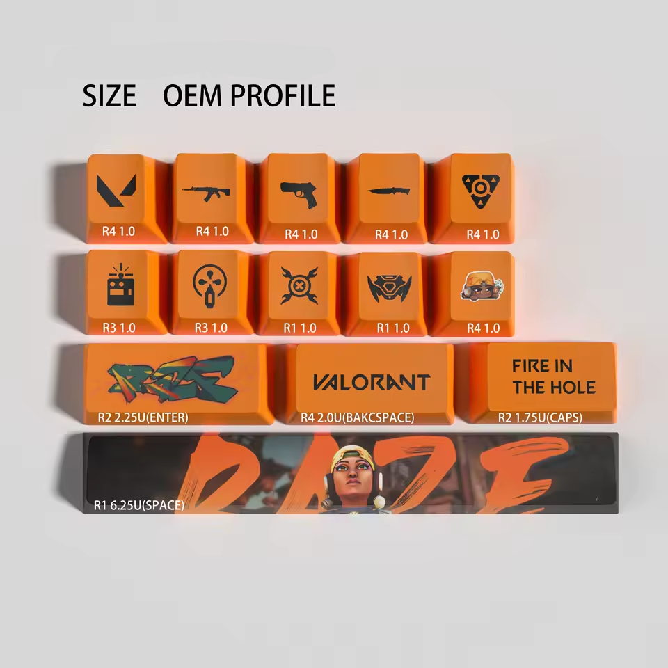 Raze 14 Custom OEM Keycaps