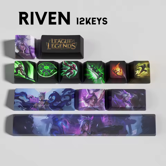 Riven 12 Custom OEM Keycaps