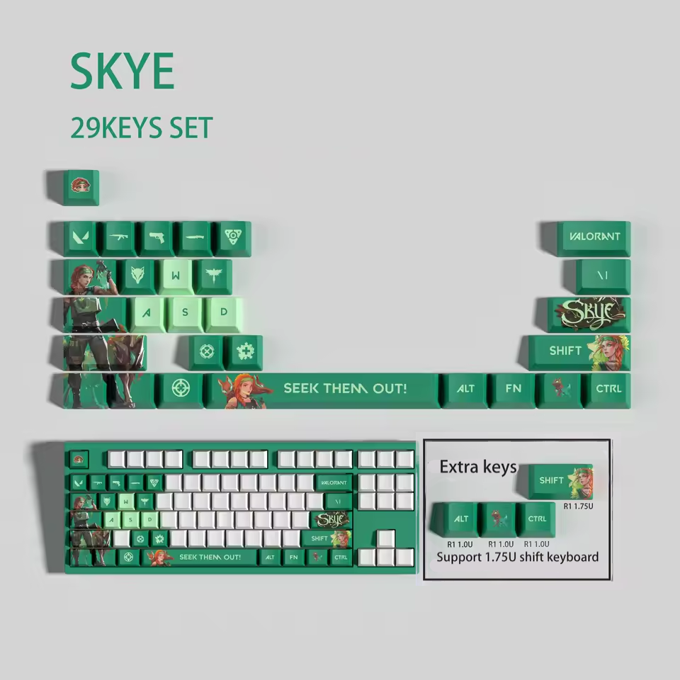 Skye 29 Custom OEM Keycaps