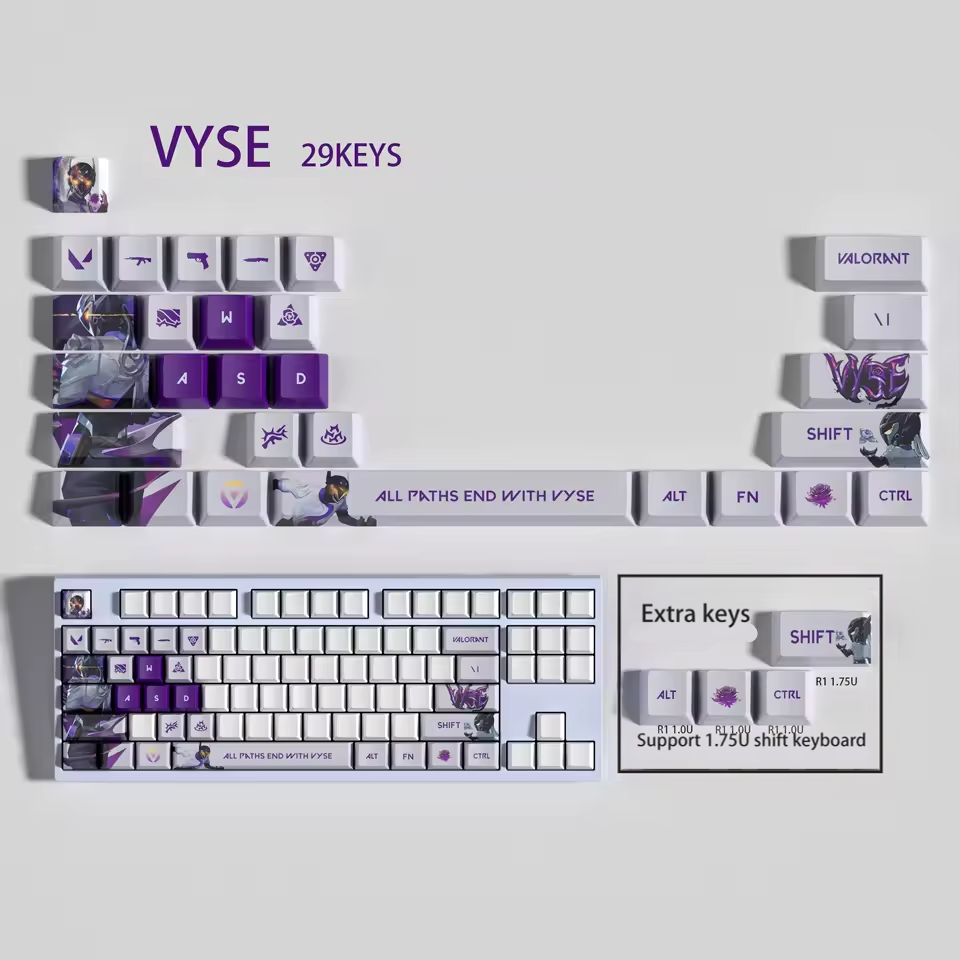 Vyse 29 Custom OEM Keycaps