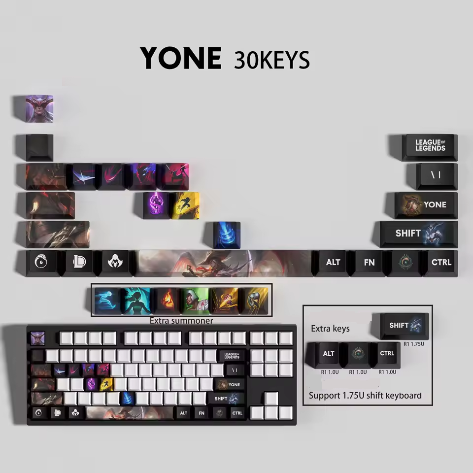 Yone 30 Custom OEM Keycaps