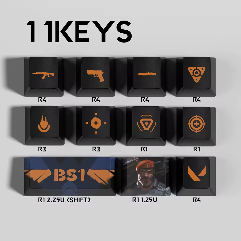 Brimstone 11 Custom OEM Keycaps