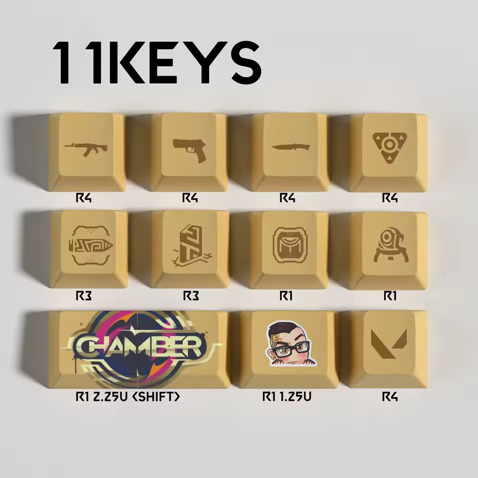 Chamber 11 Custom OEM Keycaps