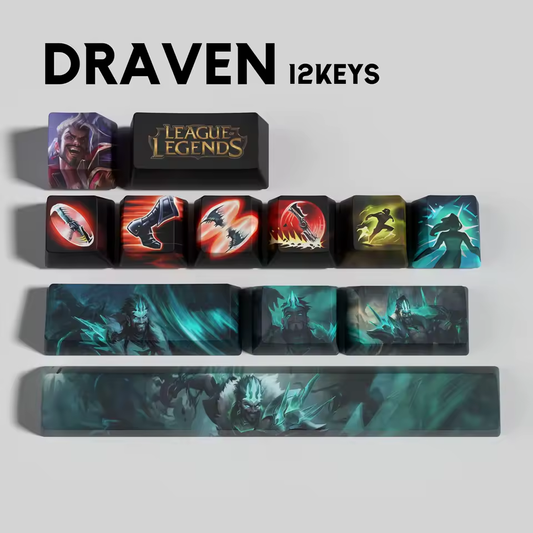 Draven 12 Custom OEM Keycaps