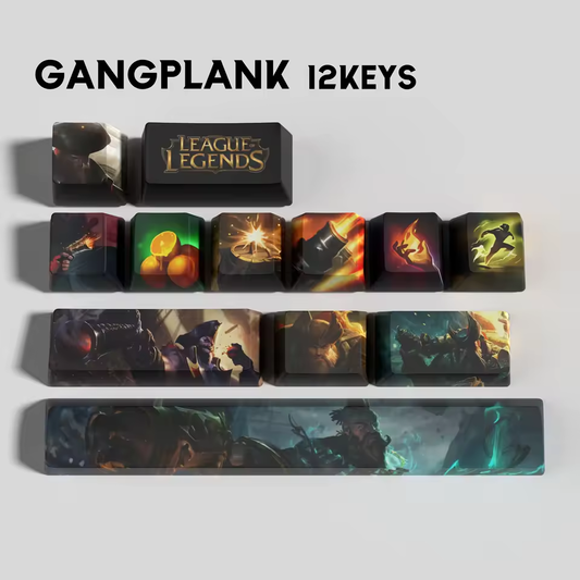 Gangplank 12 Custom OEM Keycaps