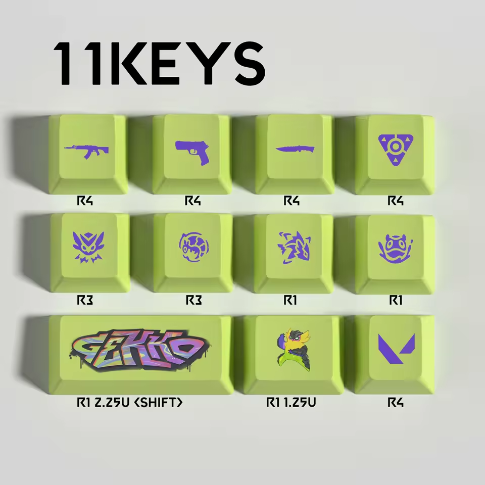 Gekko 11 Custom OEM Keycaps