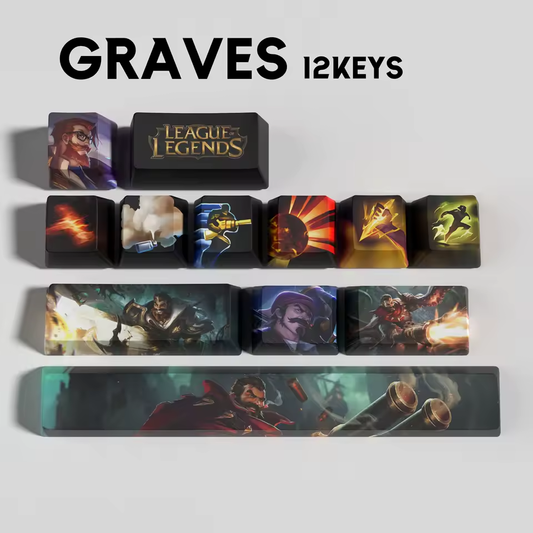 Graves 12 Custom OEM Keycaps