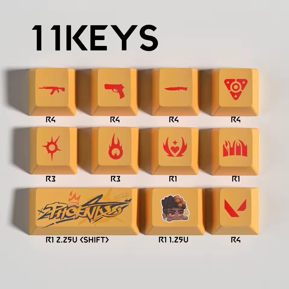 Phoenix 11 Custom OEM Keycaps