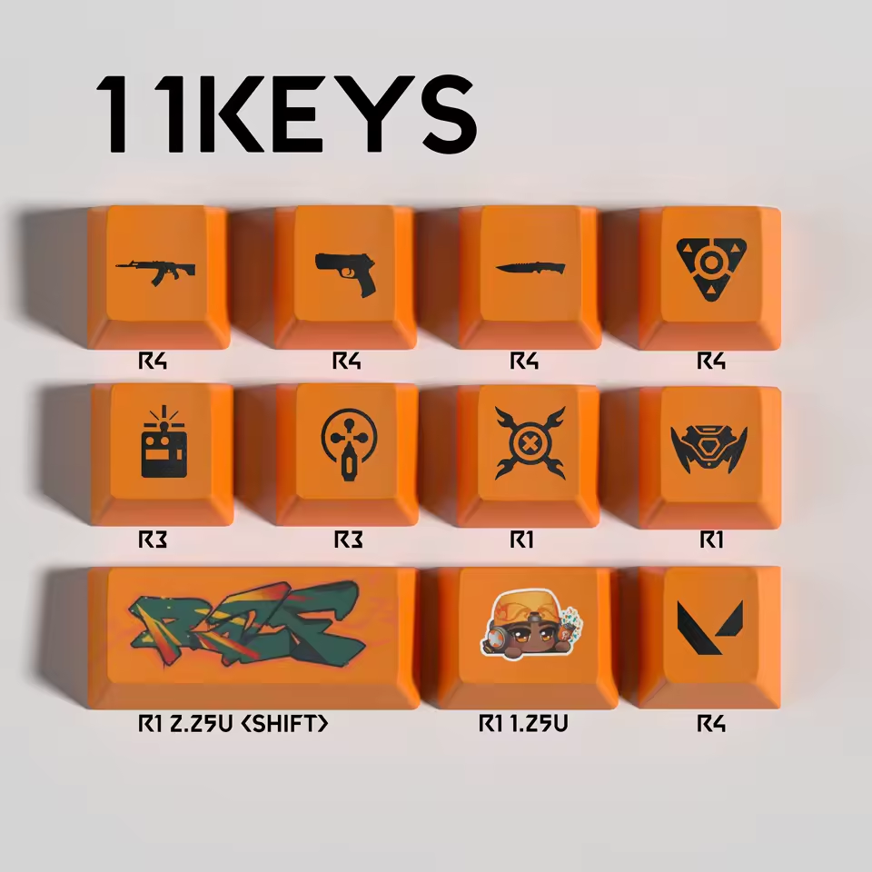 Raze 11 Custom OEM Keycaps