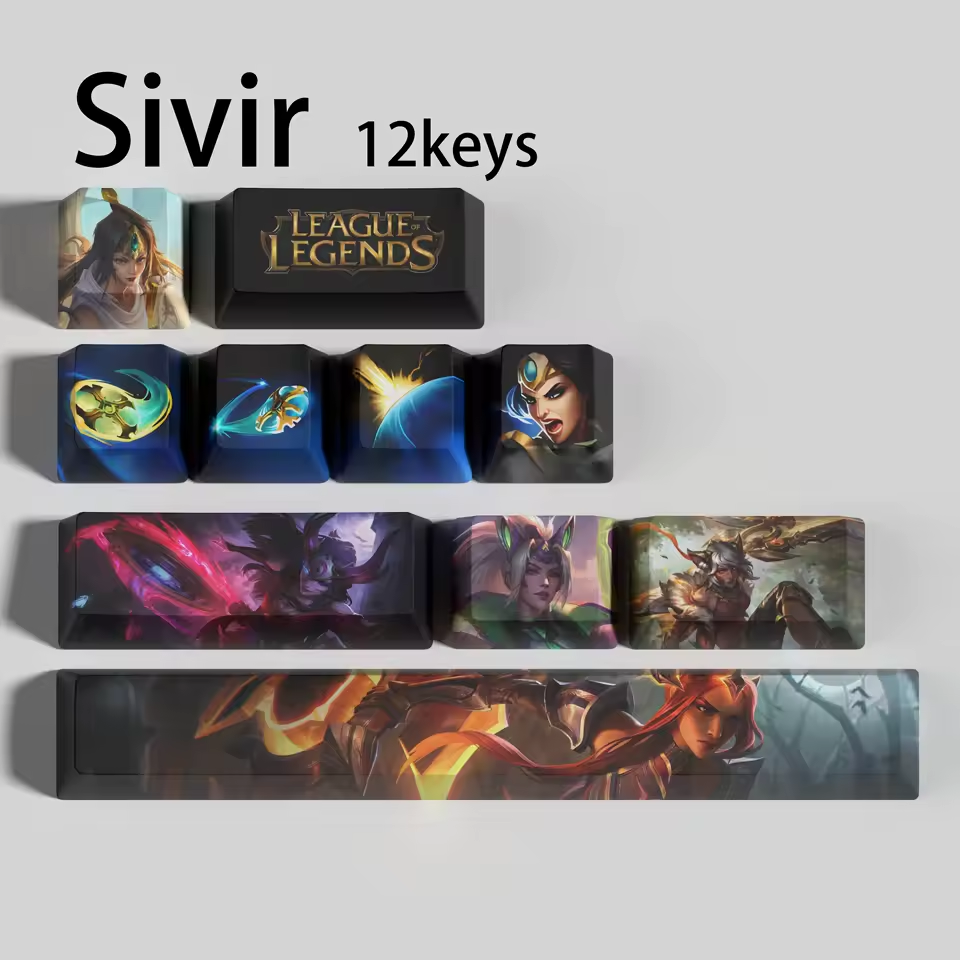 Sivir 12 Custom OEM Keycaps