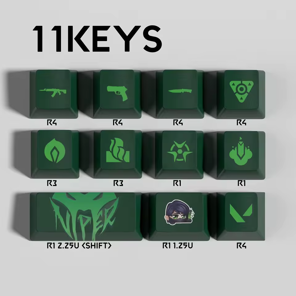 Viper 11 Custom OEM Keycaps