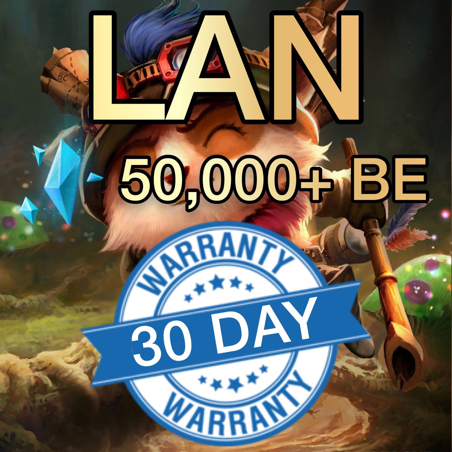LAN - 50,000+ Blue Essence Unranked Smurf