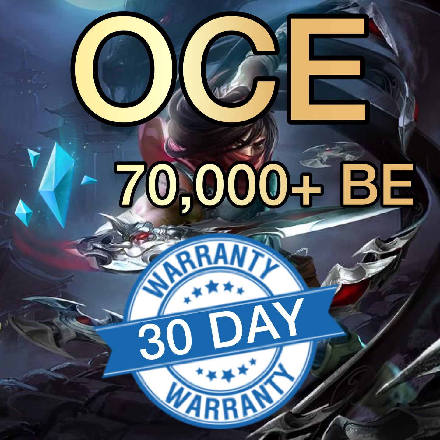 OCE - 70,000+ Blue Essence Unranked Smurf