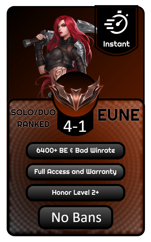 EUNE Bronze Ranked Account