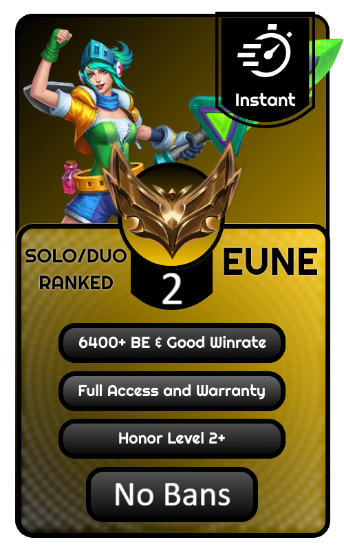 EUNE Gold 2 Ranked Account