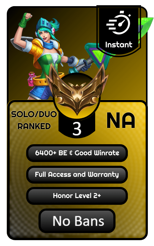 NA Gold 3 Ranked Account