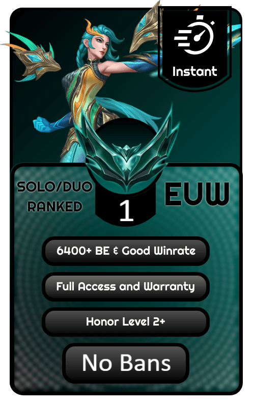 EUW Platinum 1 Ranked Account