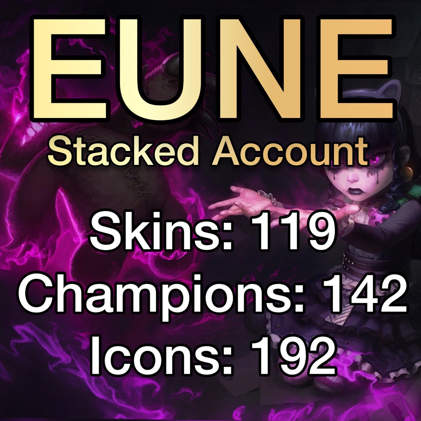 EUNE: 142 Champs 117 Skins